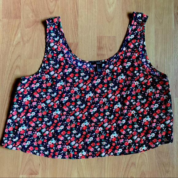 Forever 21 Floral Crop Top - Picture 1 of 3